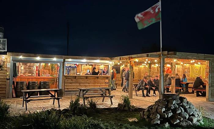 Outside Bar and seating night